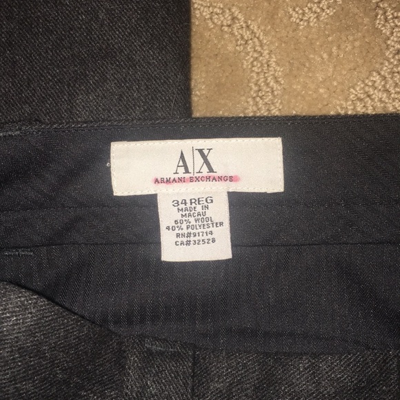 Armani Exchange AE flat front wool pants 34 Reg - Picture 4 of 6